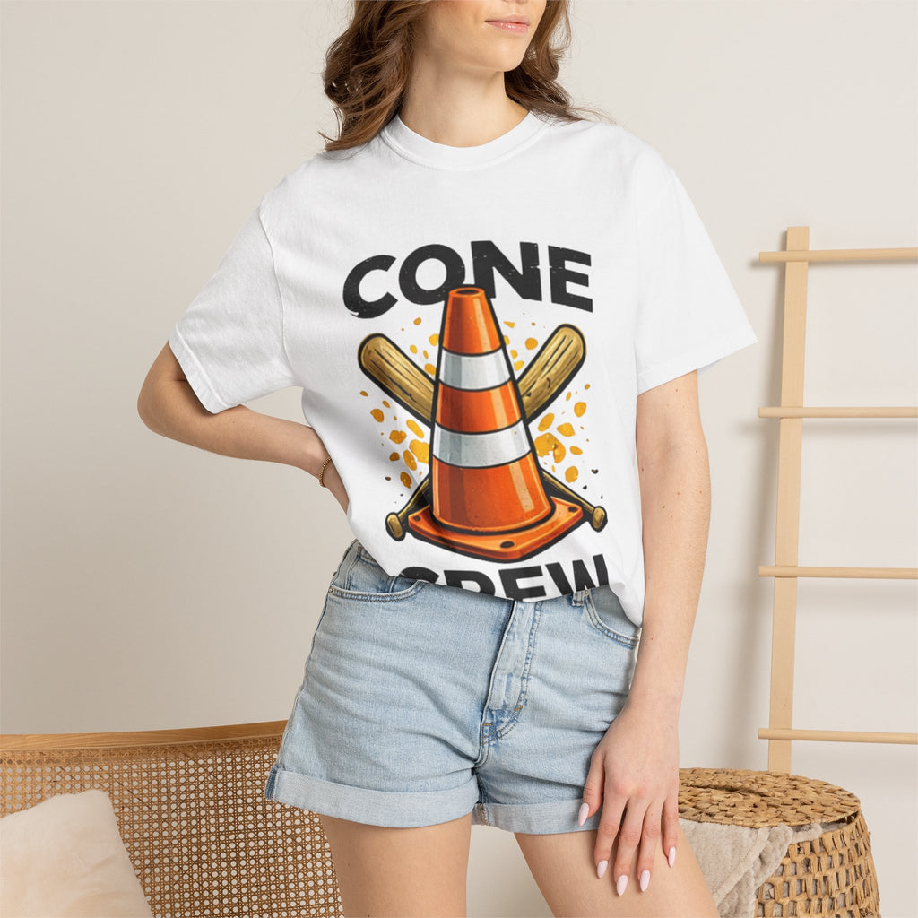 Cone Crew T-Shirt — Funny Construction Traffic Cone Graphic Tee