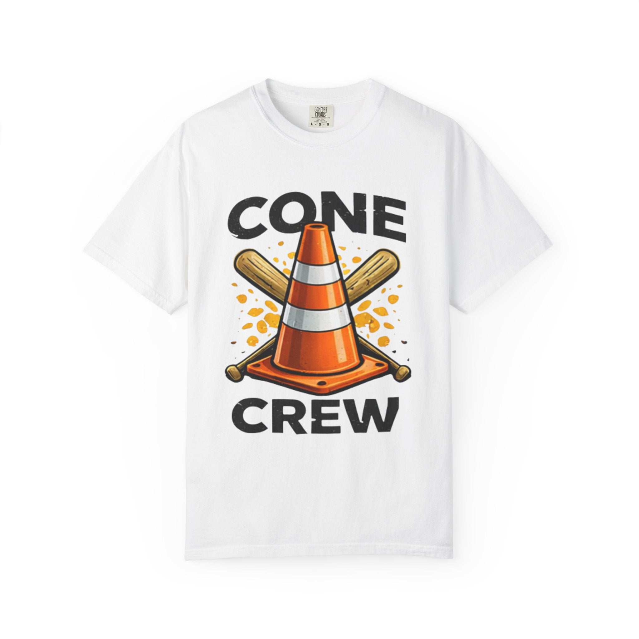 Cone Crew T-Shirt — Funny Construction Traffic Cone Graphic Tee